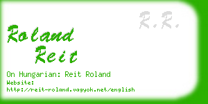 roland reit business card